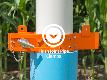 PVC flush joint pipe clamp