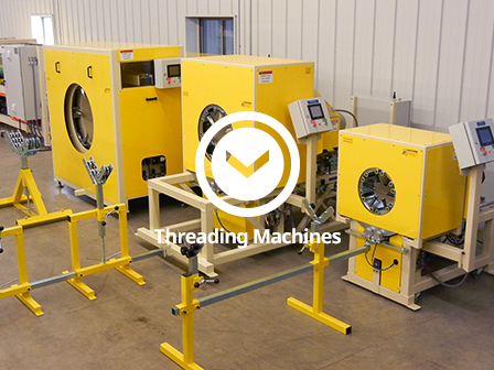 PVC threading machines